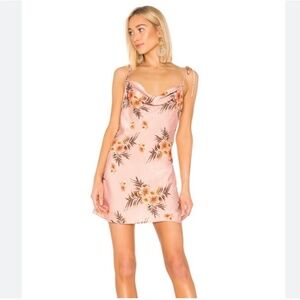 Cowl mini slip dress